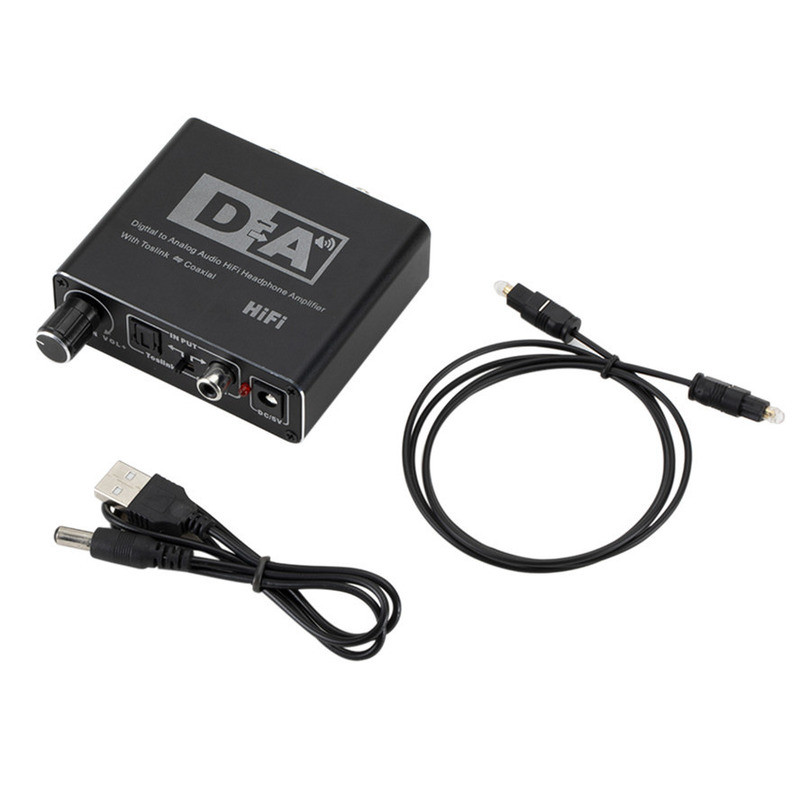 HIFI DAC pojačalo Digitalno-analogni audio konverter Dekoder 3,5 mm AUX RCA Adapter pojačala Toslink optički koaksijalni izlaz DAC 24 bita