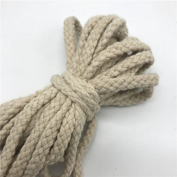 10 ярда 6 мм памучно въже Craft Декоративно усукано въже за ръчно изработена декорация Направи си сам шнур Ficelles Couleurs Thread Cord