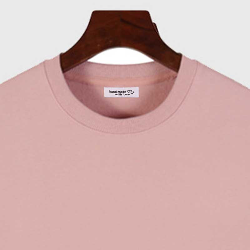 50 kom/lot Naljepnica za šivanje odjeće po narudžbi Glavna naljepnica na odjeći Damask pletena izvezena privatna oznaka s logotipom