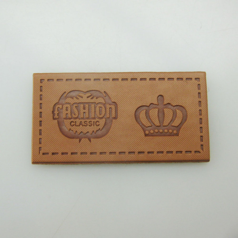 20kom 35MM smeđe kožne PU naljepnice za pribor za šivanje odjeće