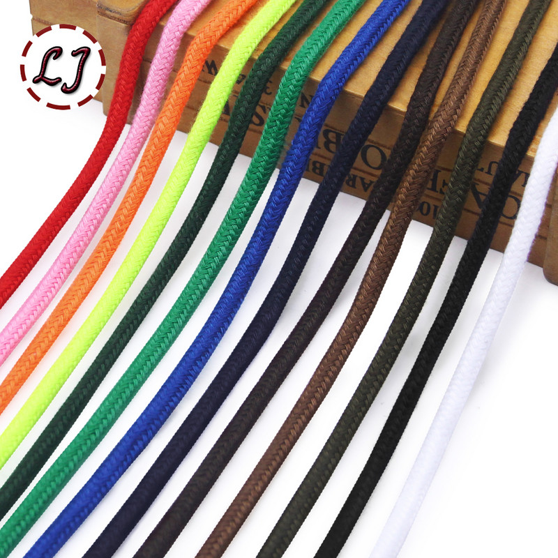 10 jardi 5 mm visoke čvrstoće Ručno tkani konop s jezgrom Pamučne užadi za pribor za šivanje Zanatski projekti Uređenje doma DIY