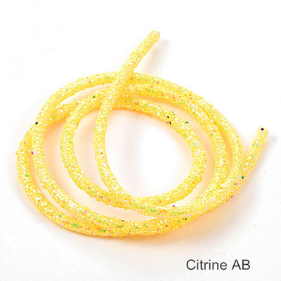 1 jard od 6 mm smole sa svjetlucavim kamenčićima Užad u različitim bojama Cijevni kabel Uže Ukrasi za vjenčane ukrase F0144