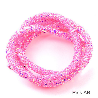 1 jard od 6 mm smole sa svjetlucavim kamenčićima Užad u različitim bojama Cijevni kabel Uže Ukrasi za vjenčane ukrase F0144