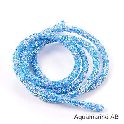 1 jard od 6 mm smole sa svjetlucavim kamenčićima Užad u različitim bojama Cijevni kabel Uže Ukrasi za vjenčane ukrase F0144