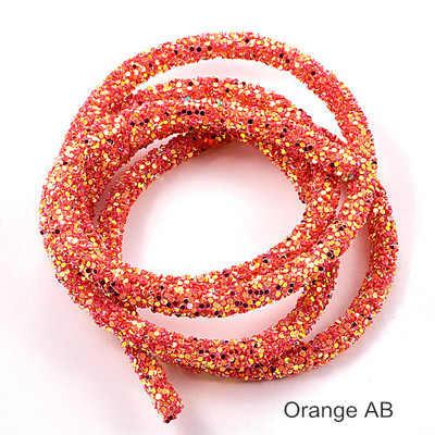 1 jard od 6 mm smole sa svjetlucavim kamenčićima Užad u različitim bojama Cijevni kabel Uže Ukrasi za vjenčane ukrase F0144