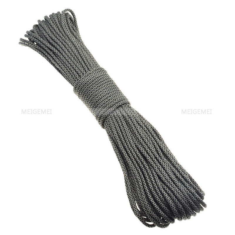 1 vnt. 550 parašiuto laido diržas Mil Spec Type III 7 sruogų šerdis 100 FT 25 spalvų laipiojimo stovyklavimo sagties apyrankė