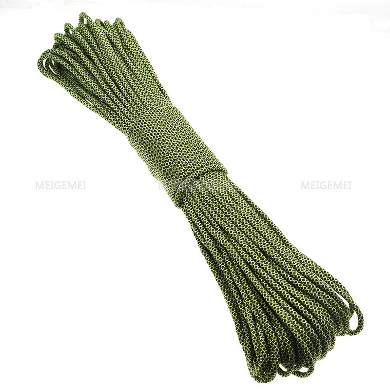 1 vnt. 550 parašiuto laido diržas Mil Spec Type III 7 sruogų šerdis 100 FT 25 spalvų laipiojimo stovyklavimo sagties apyrankė