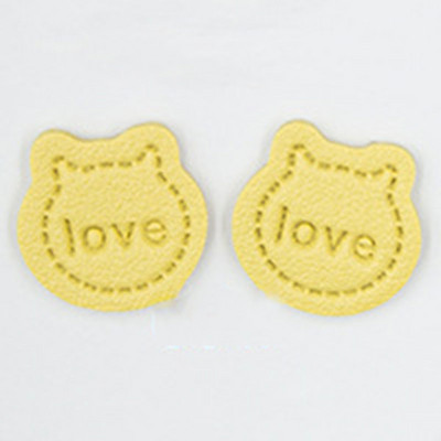 10 ks/balenie kožených štítkov s ľúbostnými listami, štítkov na oblečenie, tašky, DIY, ručne vyrábaných, šijacích, remeselných, klobúkov, topánok, dekoračného materiálu