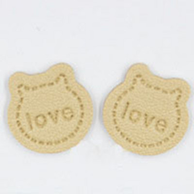 10 ks/balenie kožených štítkov s ľúbostnými listami, štítkov na oblečenie, tašky, DIY, ručne vyrábaných, šijacích, remeselných, klobúkov, topánok, dekoračného materiálu