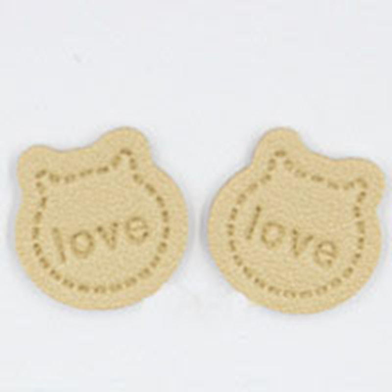 10 ks/balenie kožených štítkov s ľúbostnými listami, štítkov na oblečenie, tašky, DIY, ručne vyrábaných, šijacích, remeselných, klobúkov, topánok, dekoračného materiálu