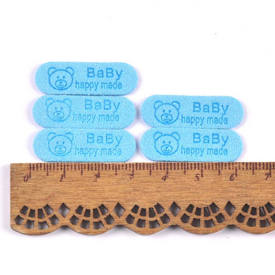 50 buc. Etichete din piele cu relief urs multicolor Etichete de artizanat pentru haine Accesorii de cusut Articole de îmbrăcăminte Etichete lucrate manual