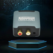 Digitális-analóg hangkonverter 3,5 mm-es TV-hanghoz alkalmas Digitális koaxiális száloptikai analóg kimenet átalakító otthonra