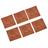 Lychee Life 50 kom./lot četvrtastog oblika Ručno izrađene kožne naljepnice za odjeću za DIY zanate Šivanje na torbu za odjeću Cipele Dekorativne oznake od tkanine