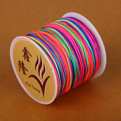 23 boje Saten Rattail Najlonsko uže Kineski čvor Rese Macrame konac konac DIY rese Upletene perle Konac Odjevni dodaci