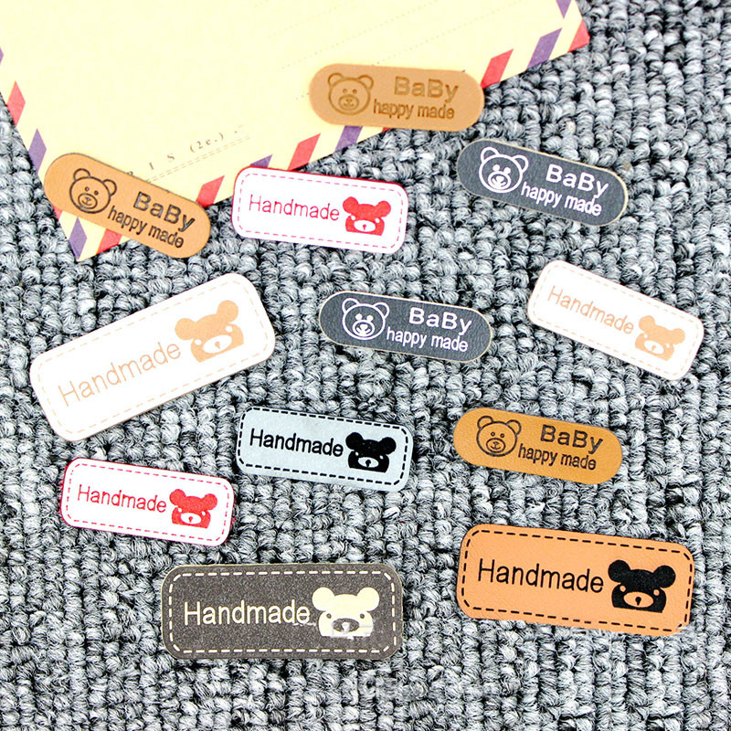 10PCS/Pakiranje Ručno izrađene naljepnice sa slovima Oznake DIY Šivanje Rukotvorine Dodaci za prtljagu Cipele Kape Potrepštine za ukrašavanje odjeće