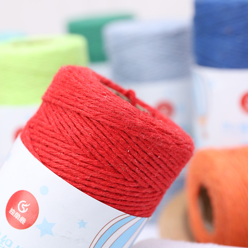 1 rola 1 mm pamučni makrame konop konop Diy dodaci božićni ukrasi materijal za šivanje konci za pletenje rukotvorina 80 grama