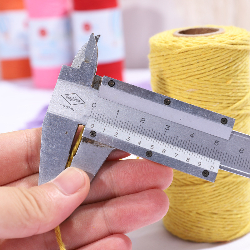 1 rola 1 mm pamučni makrame konop konop Diy dodaci božićni ukrasi materijal za šivanje konci za pletenje rukotvorina 80 grama