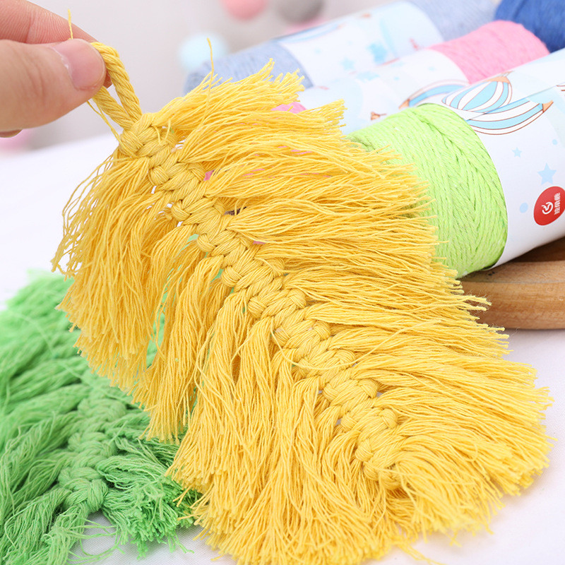 1 rola 1 mm pamučni makrame konop konop Diy dodaci božićni ukrasi materijal za šivanje konci za pletenje rukotvorina 80 grama
