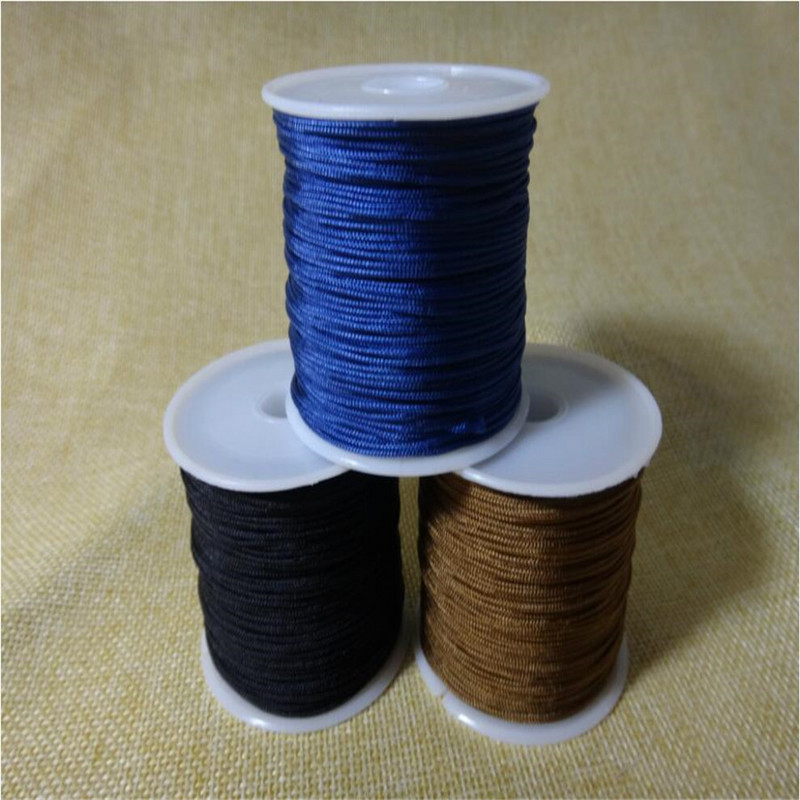 0,8 MM Dk Zeleni najlonski konac Kineski čvor Makrame kabel Narukvica Pletena žica DIY rese Šamballa žica od perli 50 metara