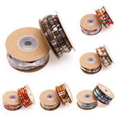 2 méteres 6 mm-es több színű pamut zsinór kézzel készített kerek szövet etnikai kötél textil csomagolás hímzőzsinórok barkács karkötők készítéséhez