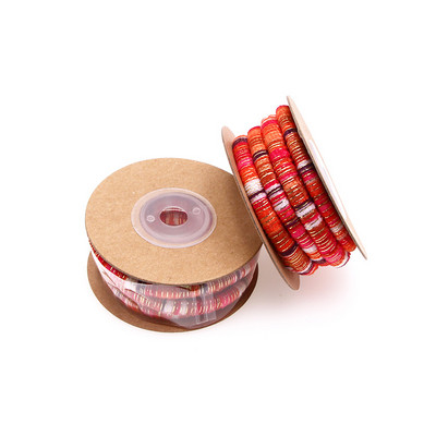 2 méteres 6 mm-es több színű pamut zsinór kézzel készített kerek szövet etnikai kötél textil csomagolás hímzőzsinórok barkács karkötők készítéséhez