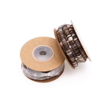 2 méteres 6 mm-es több színű pamut zsinór kézzel készített kerek szövet etnikai kötél textil csomagolás hímzőzsinórok barkács karkötők készítéséhez