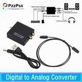 Jack portabil de 3,5 mm Fibră optică coaxială Digital la analog Audio Aux Rca L / R Convertor Spdif Digital Audio Decoder Amplificator