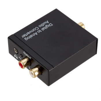 Protable 3,5 Mm Jack ομοαξονικής οπτικής ίνας Ψηφιακός σε αναλογικός μετατροπέας ήχου Aux Rca L / R Ενισχυτής ψηφιακού αποκωδικοποιητή ήχου Spdif