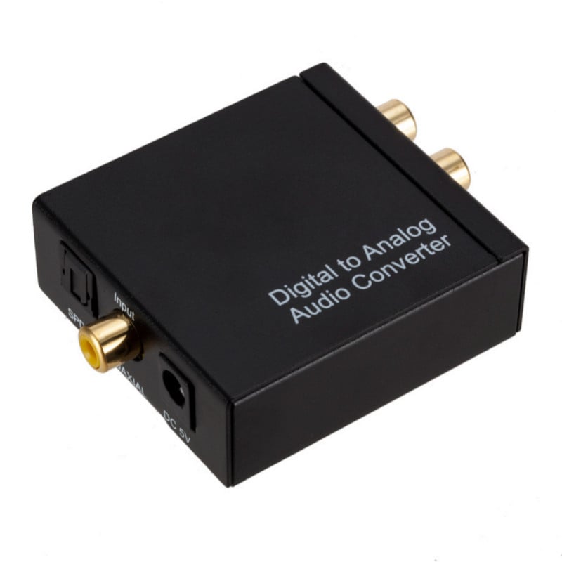 Jack portabil de 3,5 mm Fibră optică coaxială Digital la analog Audio Aux Rca L / R Convertor Spdif Digital Audio Decoder Amplificator