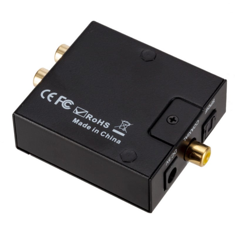 Jack portabil de 3,5 mm Fibră optică coaxială Digital la analog Audio Aux Rca L / R Convertor Spdif Digital Audio Decoder Amplificator