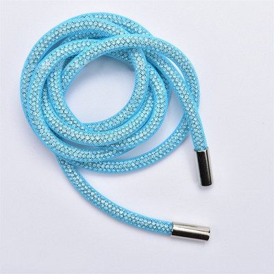 Luksuzna vezica od kamenčića, svijetle kristalne žice, vezice za cipele, majica s kapuljačom, hlače, trenirka, uže, sjajna okrugla uzica, zamjenske uzice
