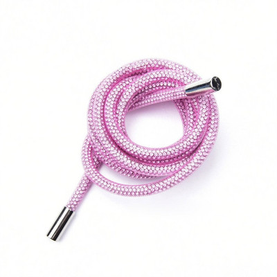 Luksuzna vezica od kamenčića, svijetle kristalne žice, vezice za cipele, majica s kapuljačom, hlače, trenirka, uže, sjajna okrugla uzica, zamjenske uzice