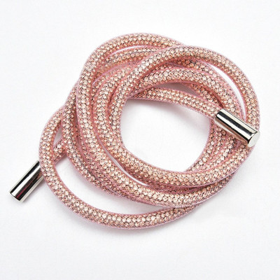 Luksuzna vezica od kamenčića, svijetle kristalne žice, vezice za cipele, majica s kapuljačom, hlače, trenirka, uže, sjajna okrugla uzica, zamjenske uzice