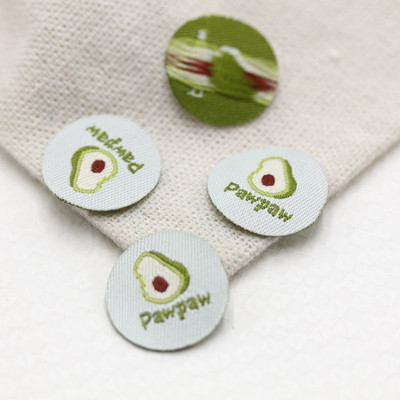 Ručno izrađena etiketa Crno-bijela oznaka za odjeću Okrugle oznake za odjeću DIY pribor za šivanje 22092202