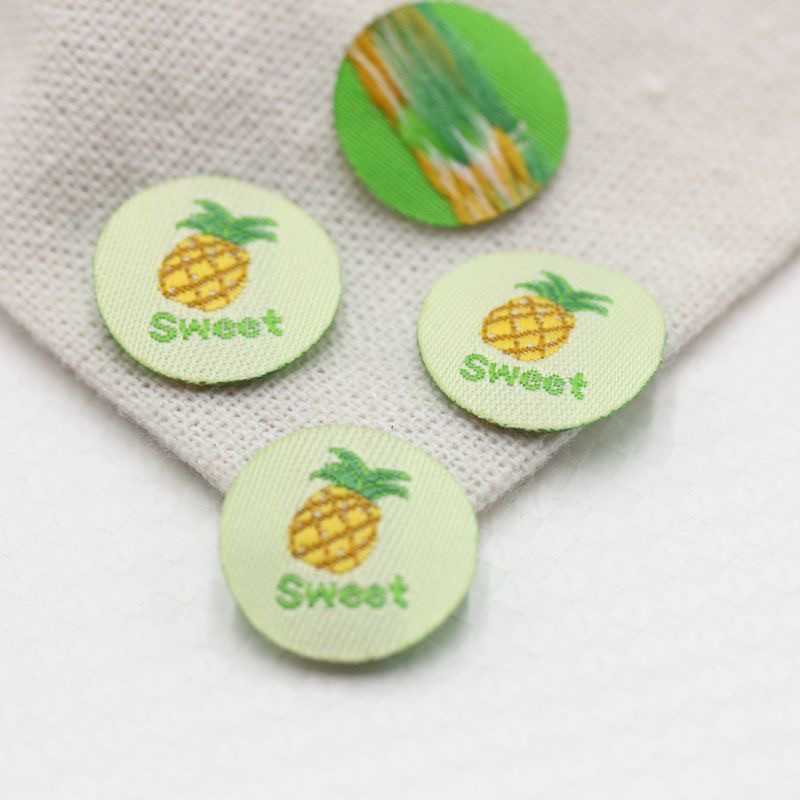 Ručno izrađena etiketa Crno-bijela oznaka za odjeću Okrugle oznake za odjeću DIY pribor za šivanje 22092202