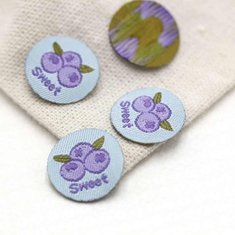 Ručno izrađena etiketa Crno-bijela oznaka za odjeću Okrugle oznake za odjeću DIY pribor za šivanje 22092202