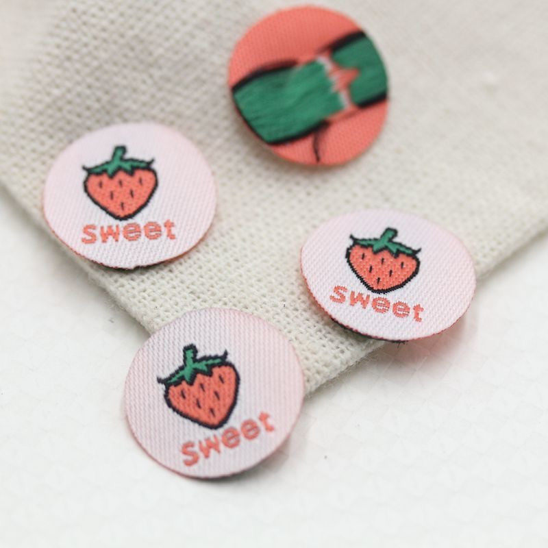 Ručno izrađena etiketa Crno-bijela oznaka za odjeću Okrugle oznake za odjeću DIY pribor za šivanje 22092202