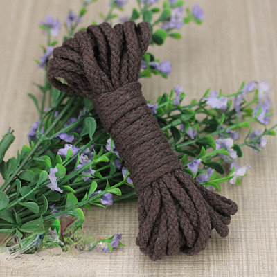 5 metara/lot 5 mm 100% pamuk, ukrasni upleteni pleteni konopci, uže za kućnu izradu, ručno rađene dodatke za ukrašavanje