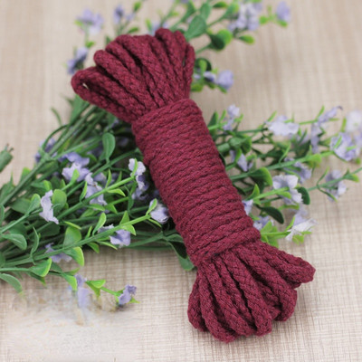 5 metara/lot 5 mm 100% pamuk, ukrasni upleteni pleteni konopci, uže za kućnu izradu, ručno rađene dodatke za ukrašavanje