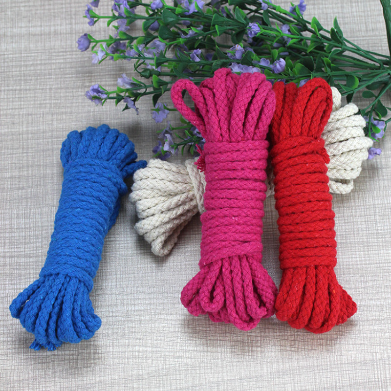 5 metara/lot 5 mm 100% pamuk, ukrasni upleteni pleteni konopci, uže za kućnu izradu, ručno rađene dodatke za ukrašavanje