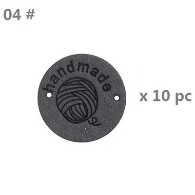 10 gab. Roku darbs PU ādas etiķetes Ādas tamborēšanas etiķetes Apģērbs Roku darbs Reljefs birkas ar caurumiem Rotājumi Trikotāžas Āda