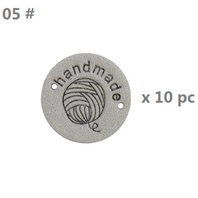 10 gab. Roku darbs PU ādas etiķetes Ādas tamborēšanas etiķetes Apģērbs Roku darbs Reljefs birkas ar caurumiem Rotājumi Trikotāžas Āda