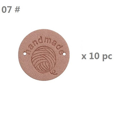 10 gab. Roku darbs PU ādas etiķetes Ādas tamborēšanas etiķetes Apģērbs Roku darbs Reljefs birkas ar caurumiem Rotājumi Trikotāžas Āda