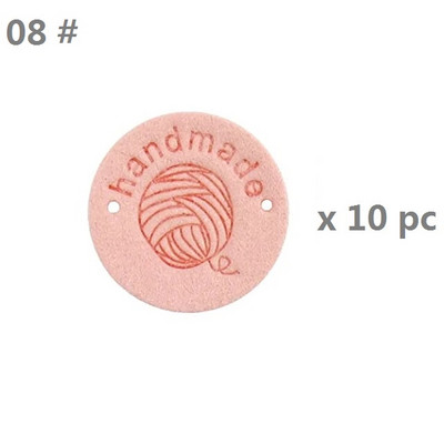 10 gab. Roku darbs PU ādas etiķetes Ādas tamborēšanas etiķetes Apģērbs Roku darbs Reljefs birkas ar caurumiem Rotājumi Trikotāžas Āda