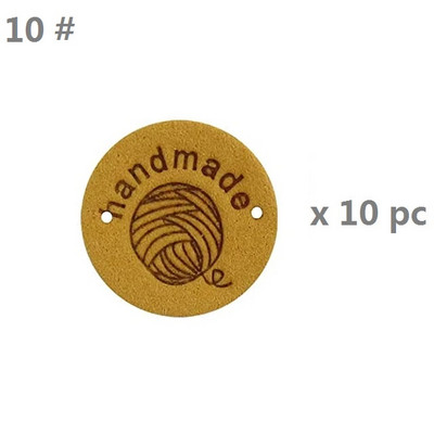 10 gab. Roku darbs PU ādas etiķetes Ādas tamborēšanas etiķetes Apģērbs Roku darbs Reljefs birkas ar caurumiem Rotājumi Trikotāžas Āda