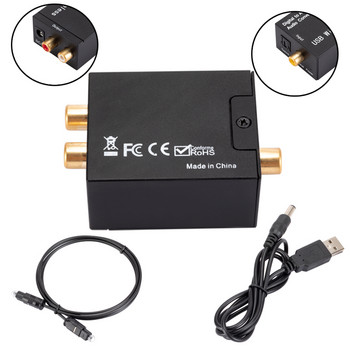 Bluetooth цифрово-аналогов аудио конвертор цифров оптичен CoaxCoaxisToslink към аналогов RCA L/R подходящ за аудио оборудване
