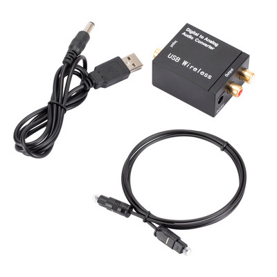 Bluetooth digitális-analóg audio konverter digitális optikai CoaxCoaxisToslink az analóg RCA L/R-hez, alkalmas audioberendezésekhez