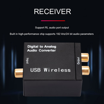 Цифрово-аналогов приемник Bluetooth оптично влакно аудио конвертор адаптер Dac аудио Hifi декодер SPDIF за усилвател приемник високоговорител