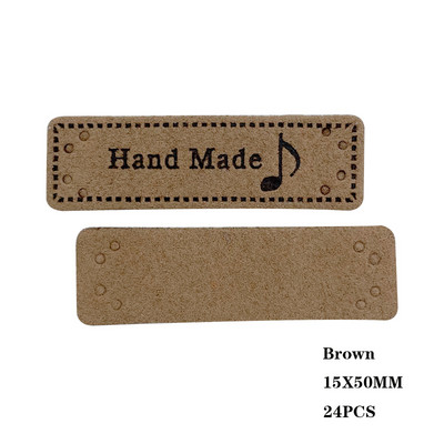 4 lehetőség Zene logó Kézzel készített bőr címkék ruházathoz Márka varrás címke zenéhez Ajándék név Kézzel készített bőr címke