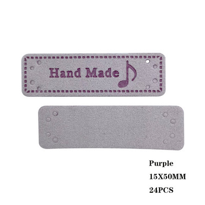 4 lehetőség Zene logó Kézzel készített bőr címkék ruházathoz Márka varrás címke zenéhez Ajándék név Kézzel készített bőr címke